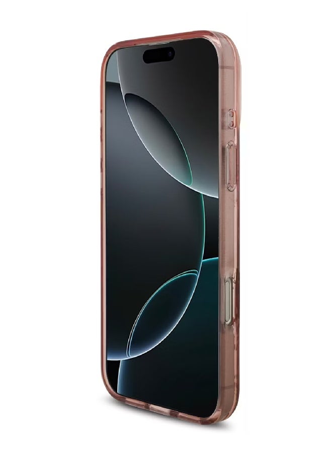 Guess MagSafe IML Case with Flowers Pattern & Lanyard for iPhone 17 Pro Max - Pink - Image 3